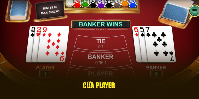 Cửa Player trong Baccarat 8KBET